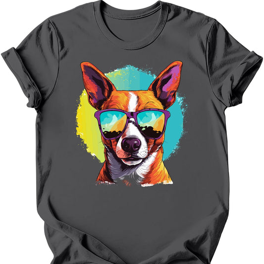 Basenji - Top Dog T-Shirt - Charcoal