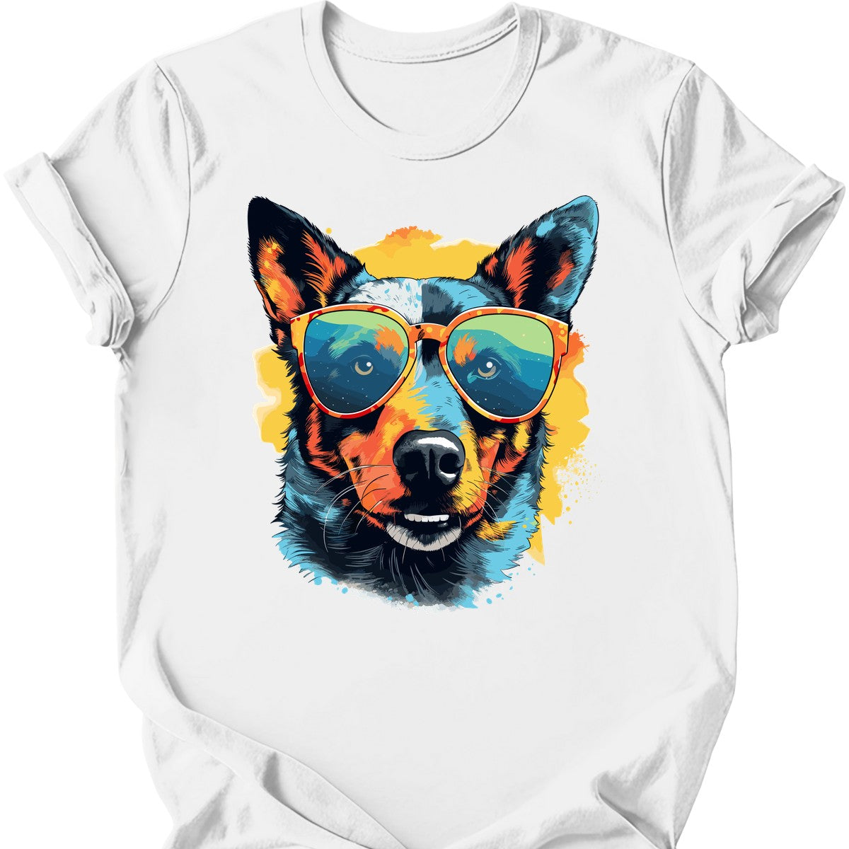 Australian Cattle - Top Dog T-Shirt - White