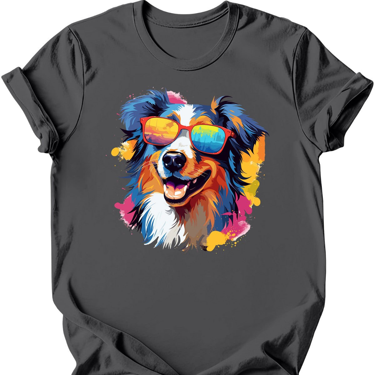 Australian Shepherd - Top Dog T-Shirt - Charcoal