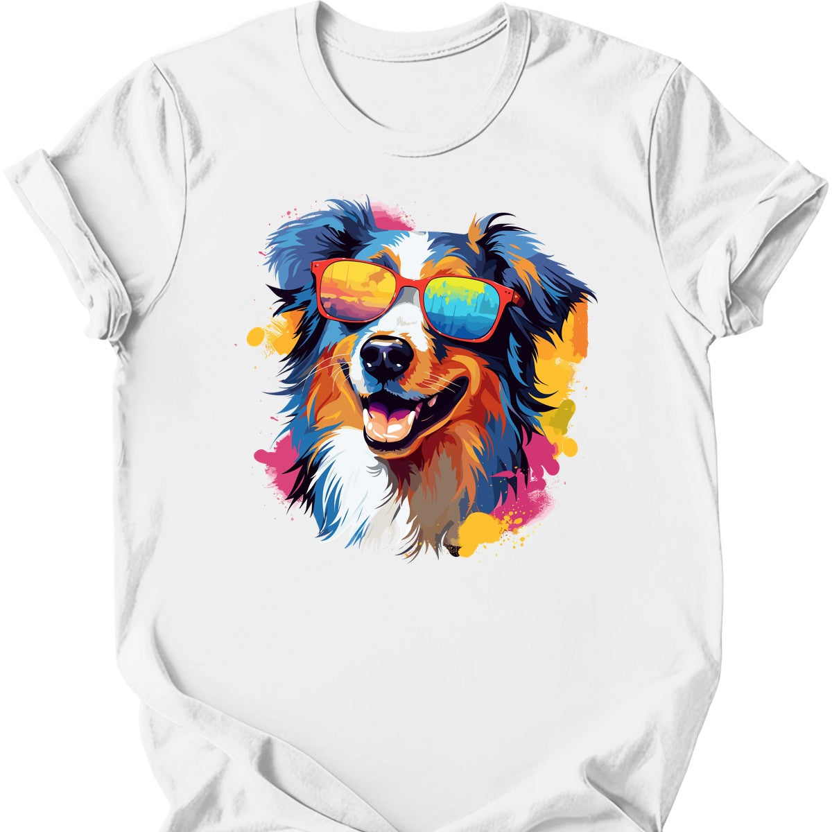Australian Shepherd - Top Dog T-Shirt - White