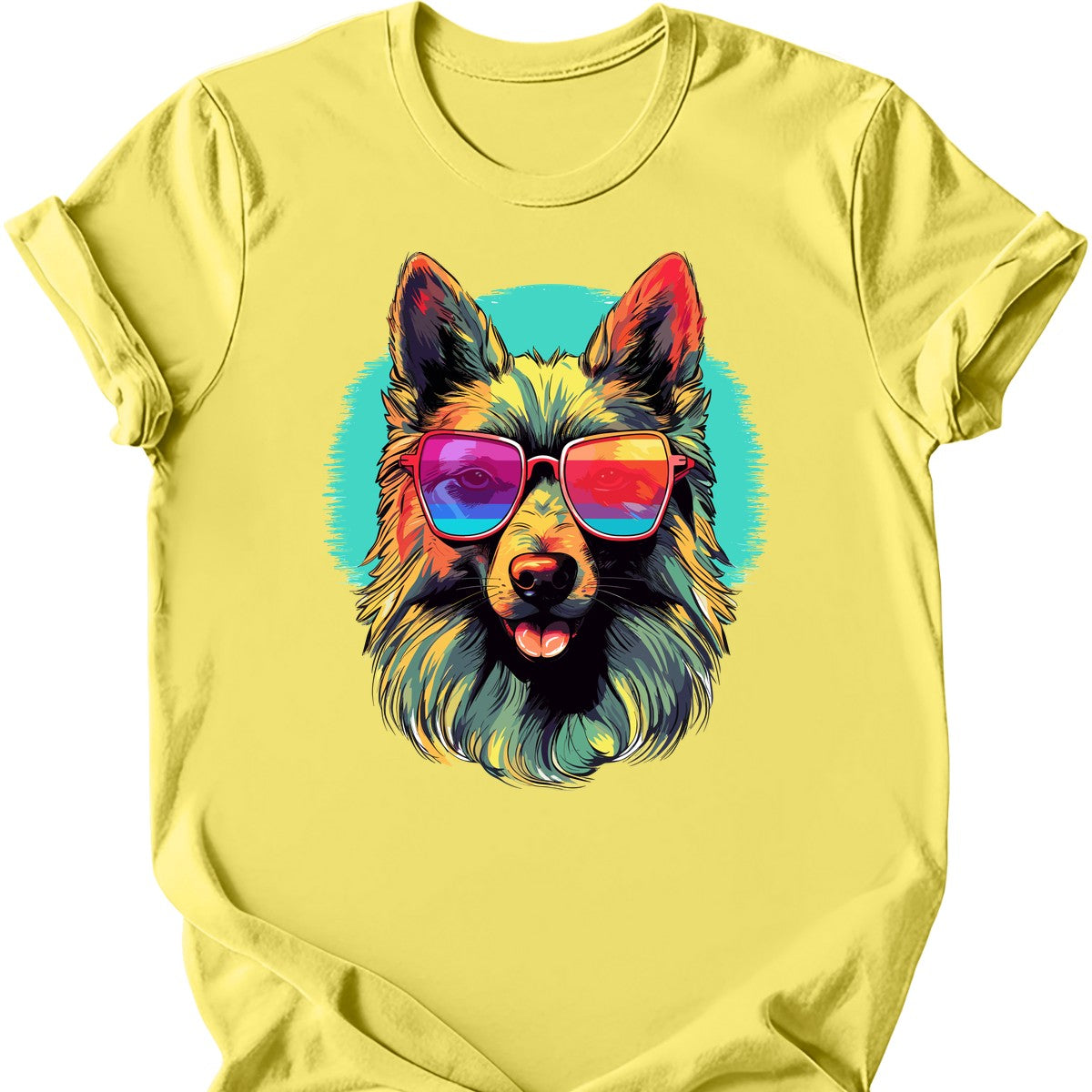 Belgian Tervuren - Top Dog T-Shirt - Cornsilk