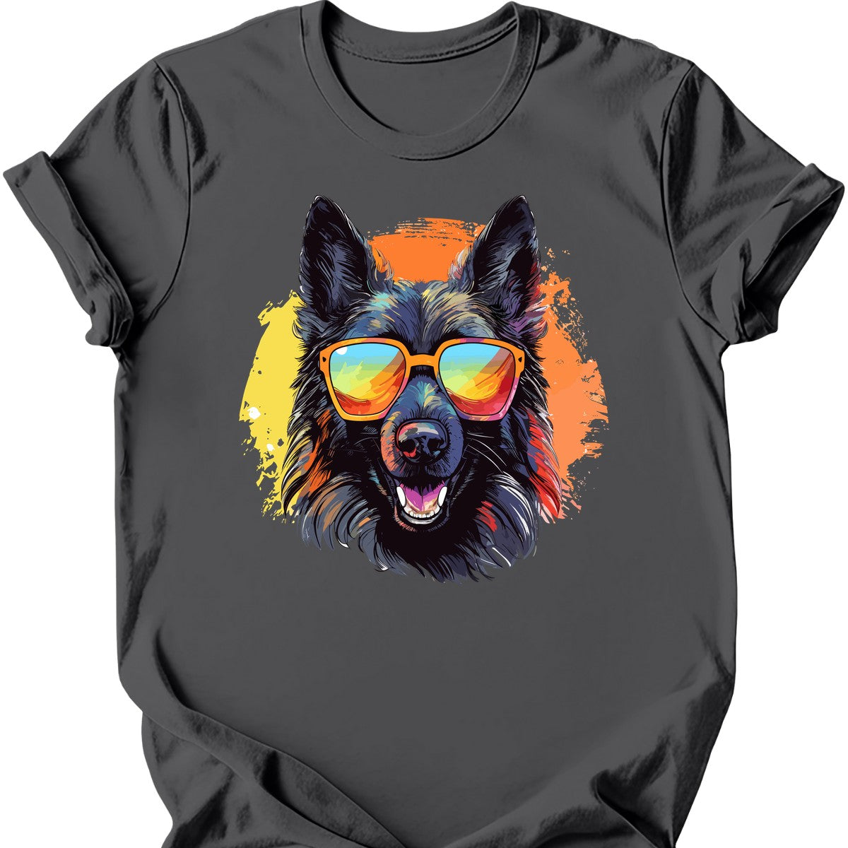 Belgian Sheepdog - Top Dog T-Shirt - Charcoal