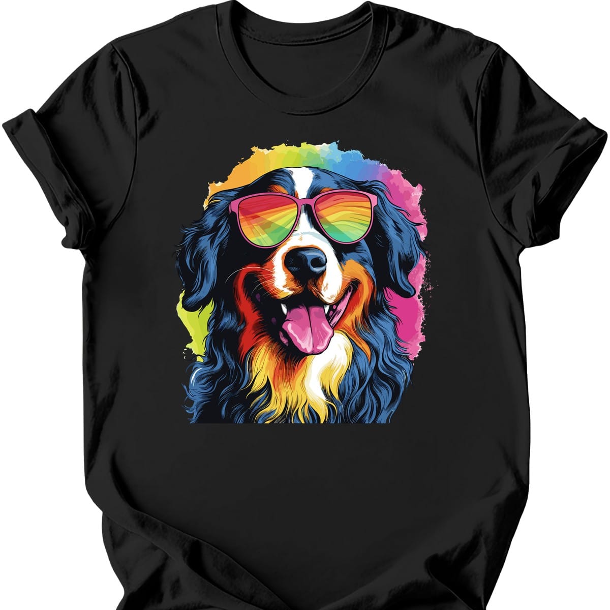 Bernese Mountain - Top Dog T-Shirt - Black