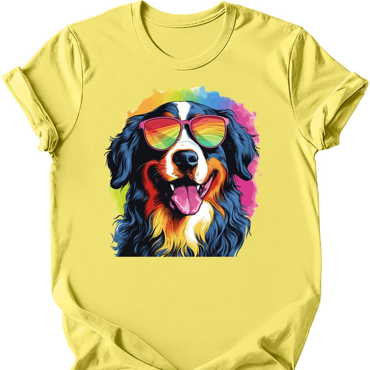 Bernese Mountain - Top Dog T-Shirt - Cornsilk