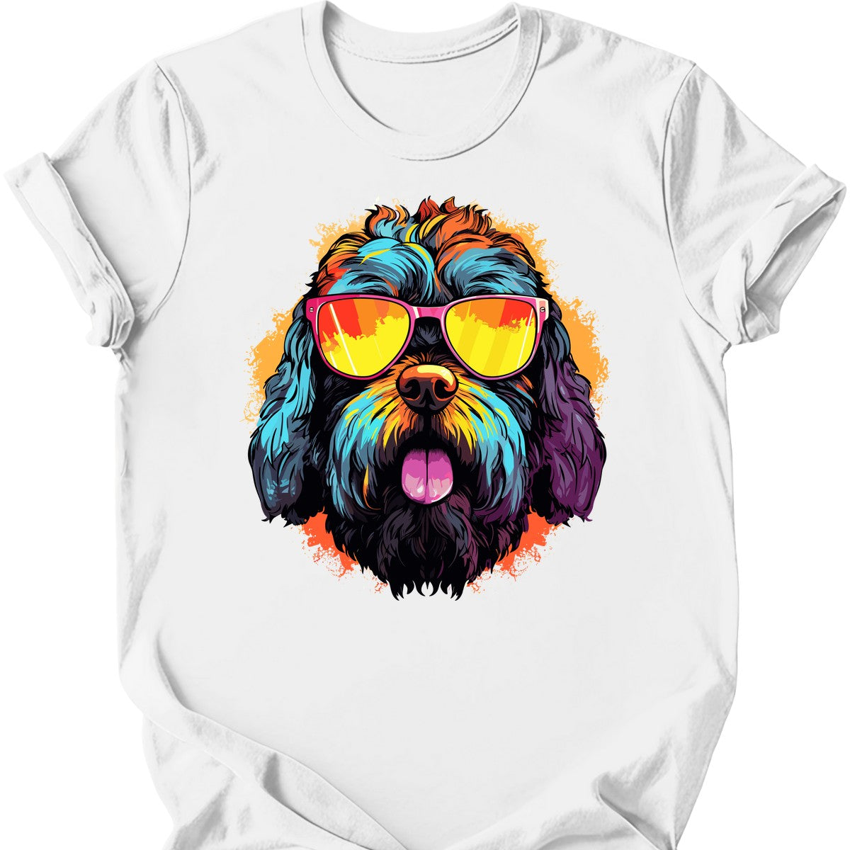 Black Russian Terrier - Top Dog T-Shirt - White