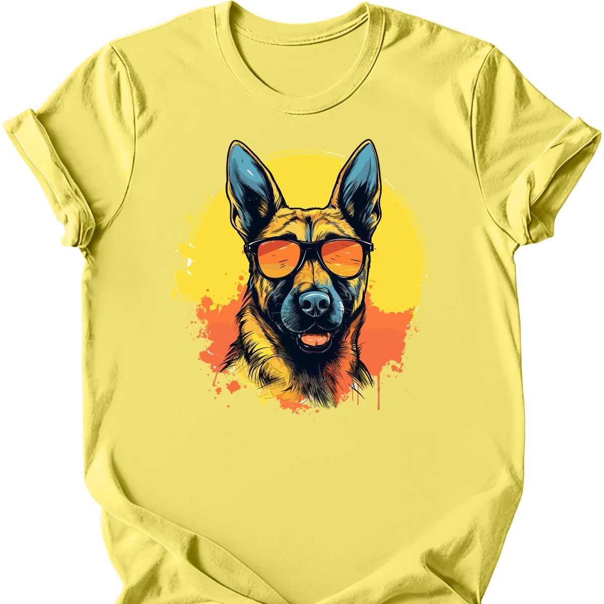 Belgian Malinois - Top Dog T-Shirt - Cornsilk