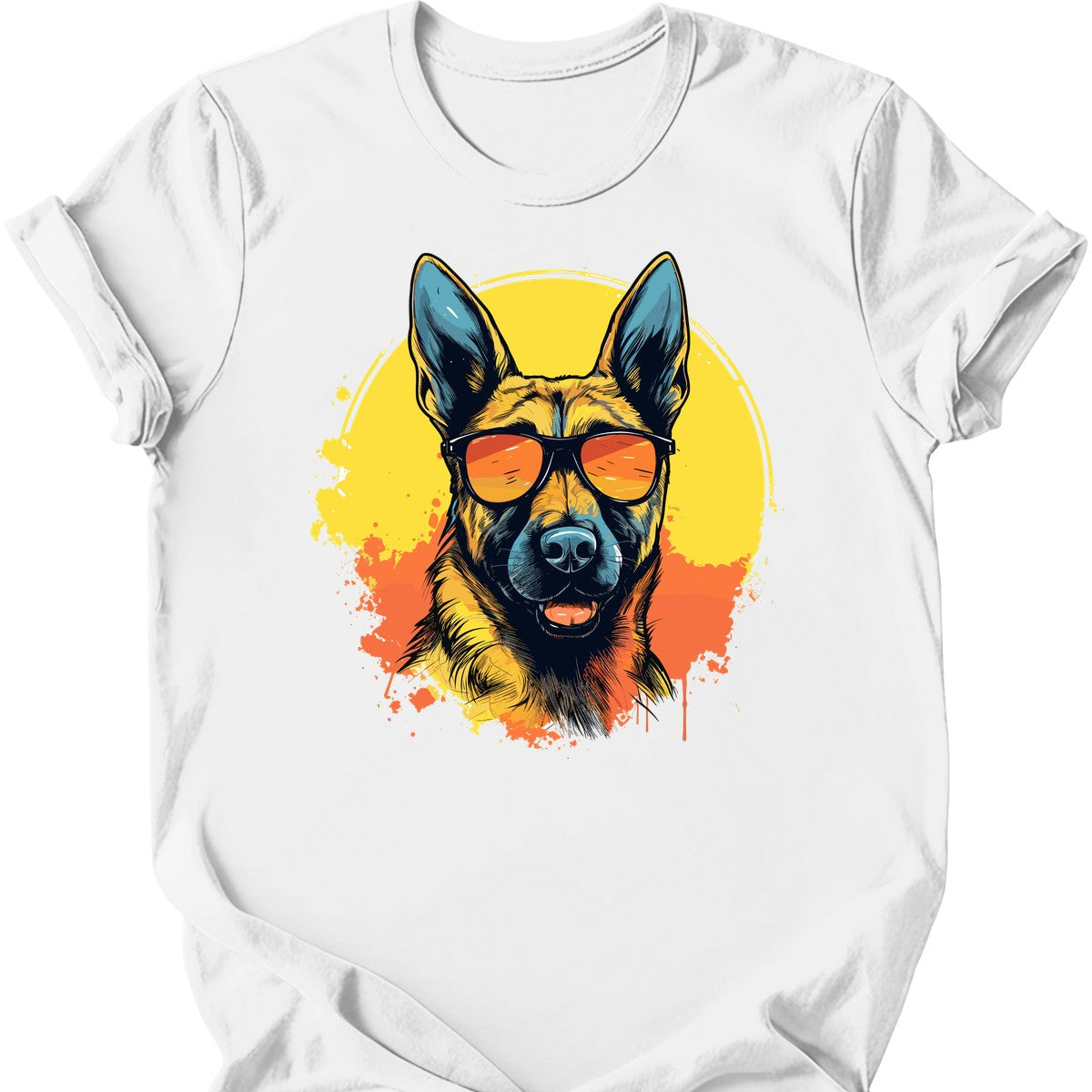 Belgian Malinois - Top Dog T-Shirt - White