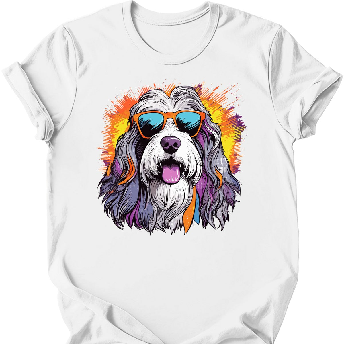 Bearded Collie - Top Dog T-Shirt - White