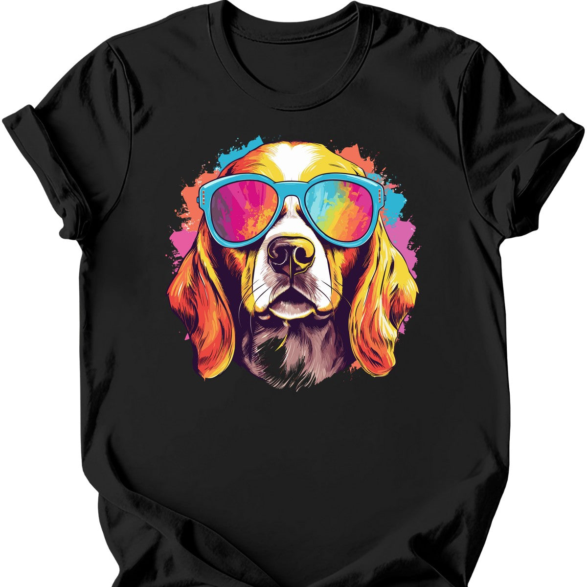 Beagle - Top Dog T-Shirt - Black