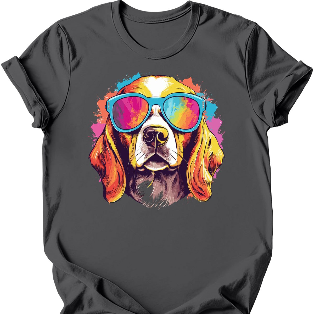 Beagle - Top Dog T-Shirt - Charcoal