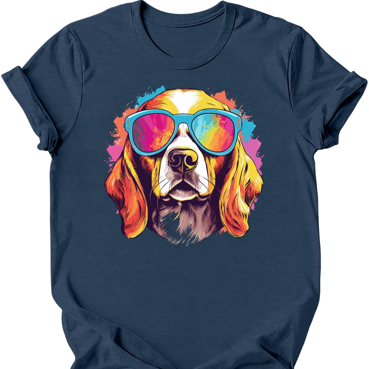 Beagle - Top Dog T-Shirt - Heather Navy