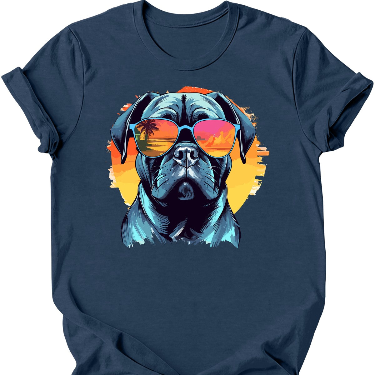 Bullmastiff - Top Dog T-Shirt - Heather Navy