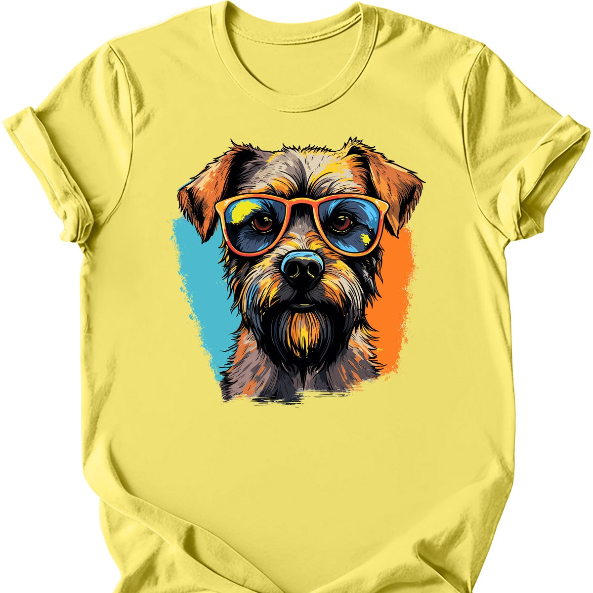 Border Terrier - Top Dog T-Shirt - Cornsilk