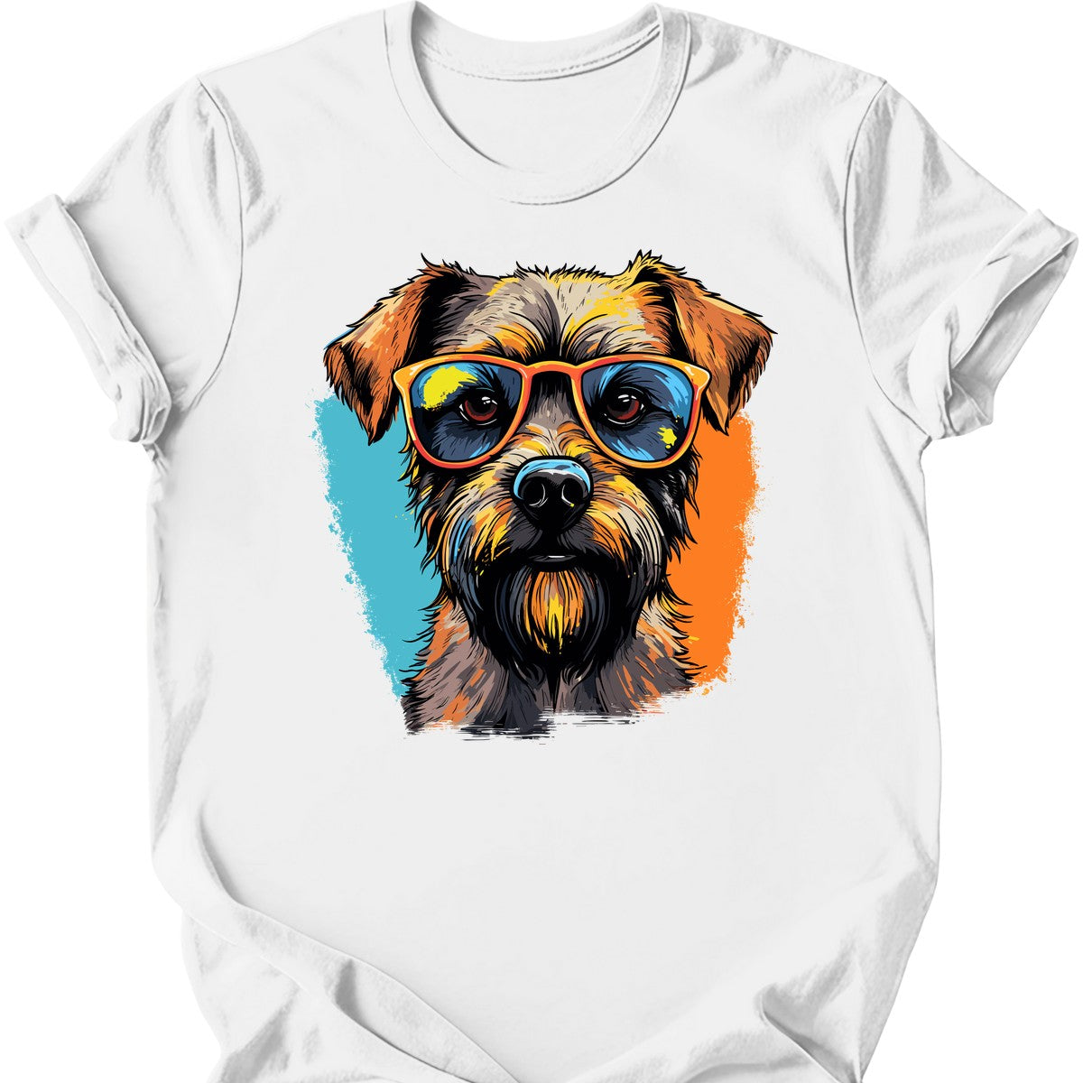 Border Terrier - Top Dog T-Shirt - White
