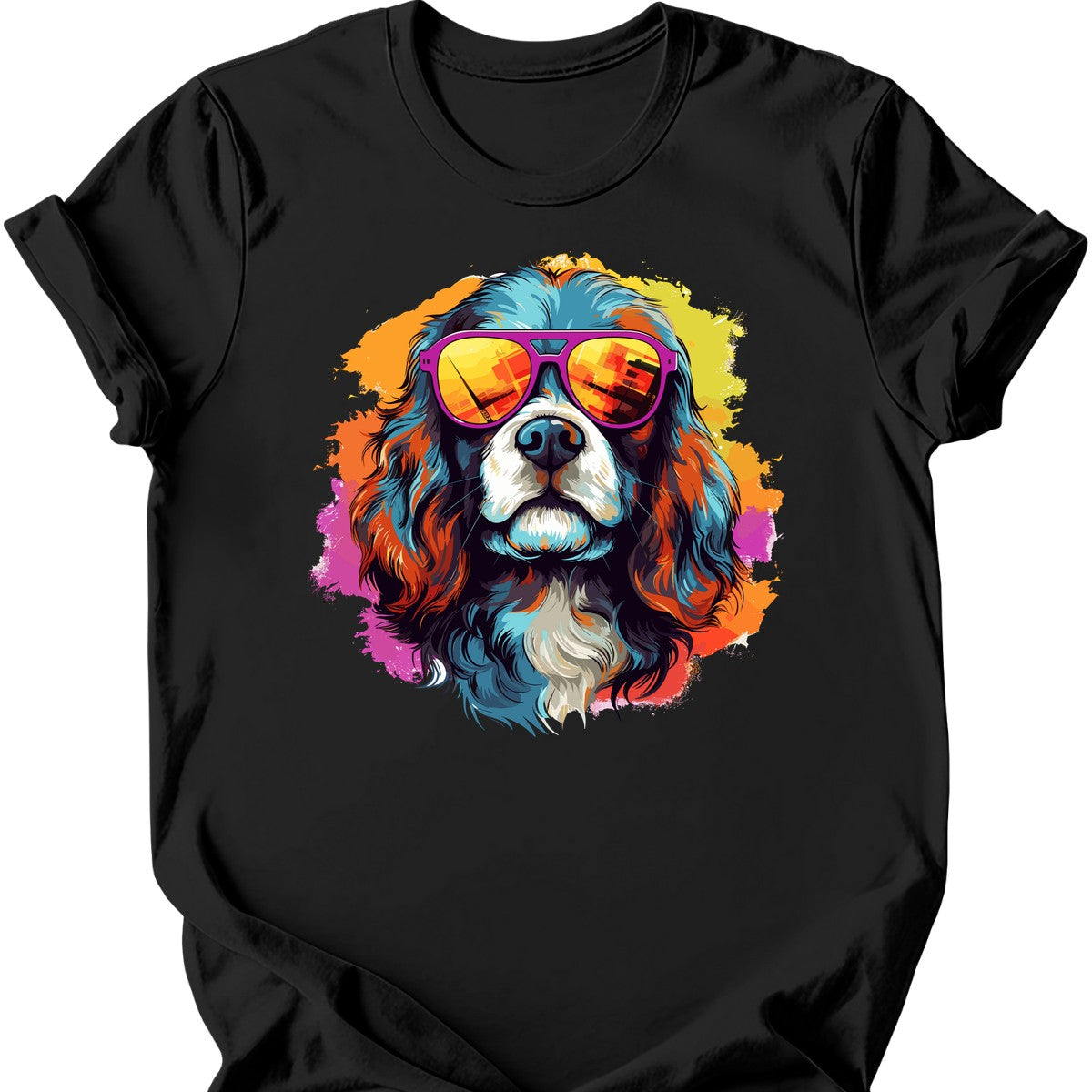 Cavalier King Charles Spaniel - Top Dog T-Shirt - Black