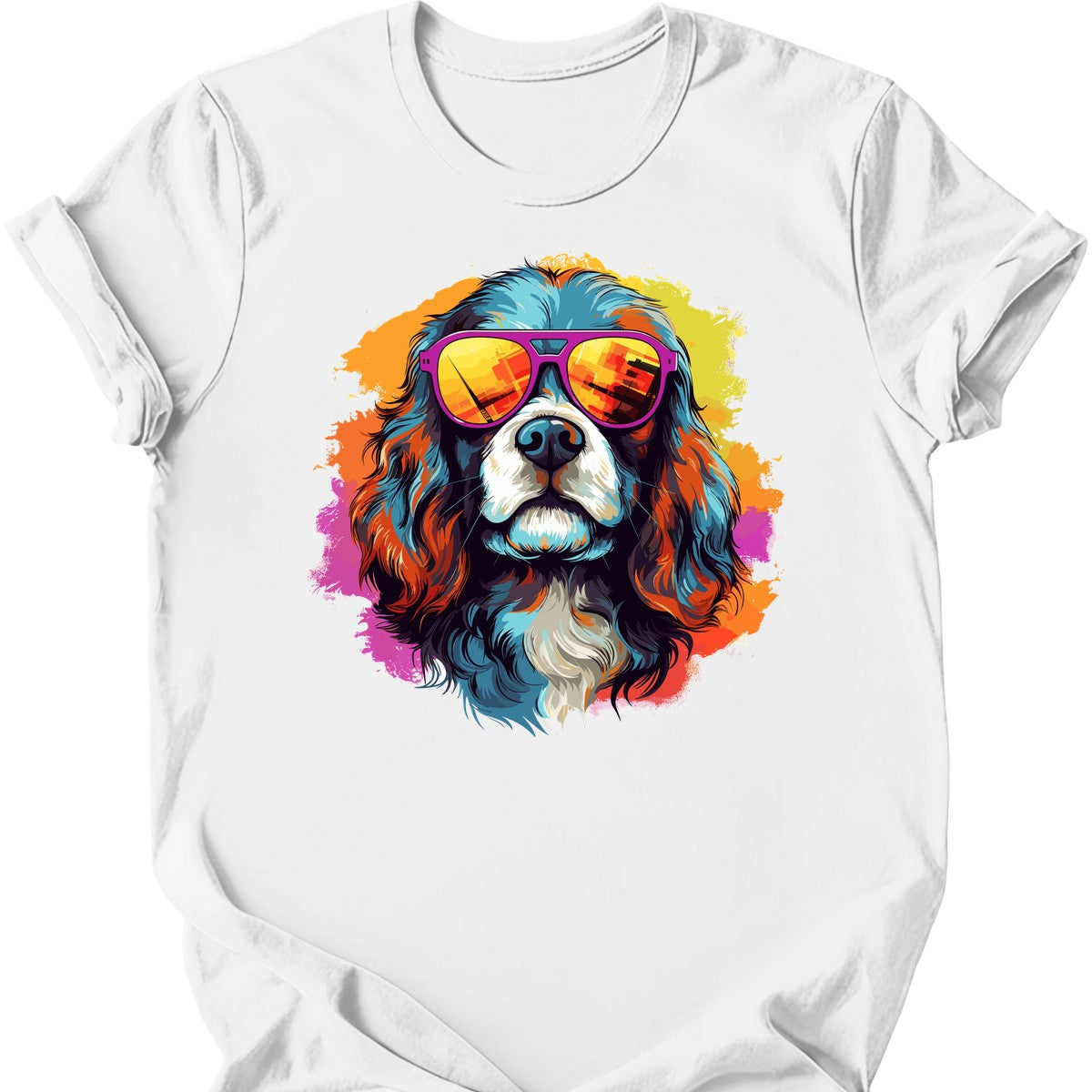 Cavalier King Charles Spaniel - Top Dog T-Shirt - White