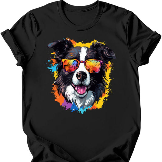 Border Collie - Top Dog T-Shirt - Black