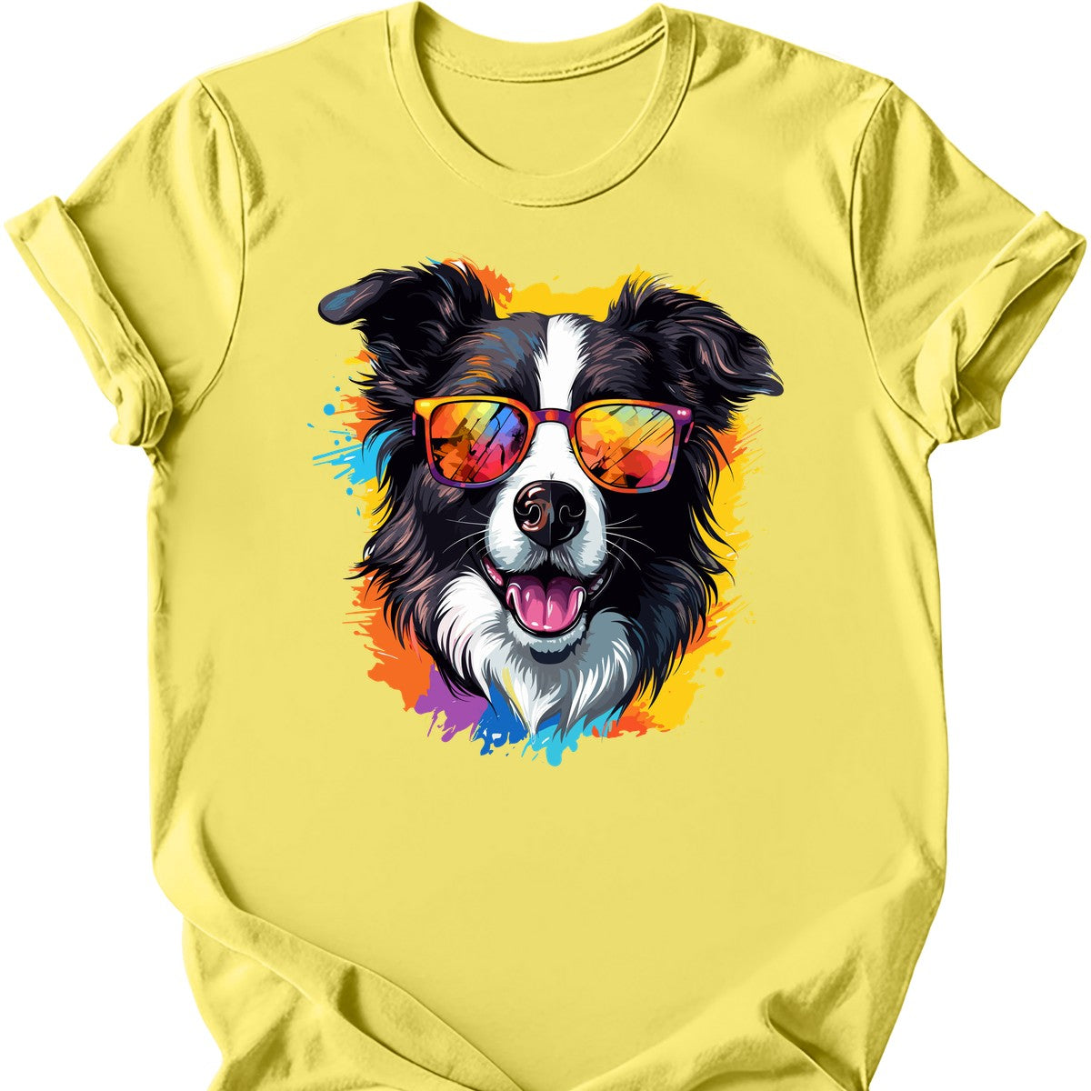 Border Collie - Top Dog T-Shirt - Cornsilk