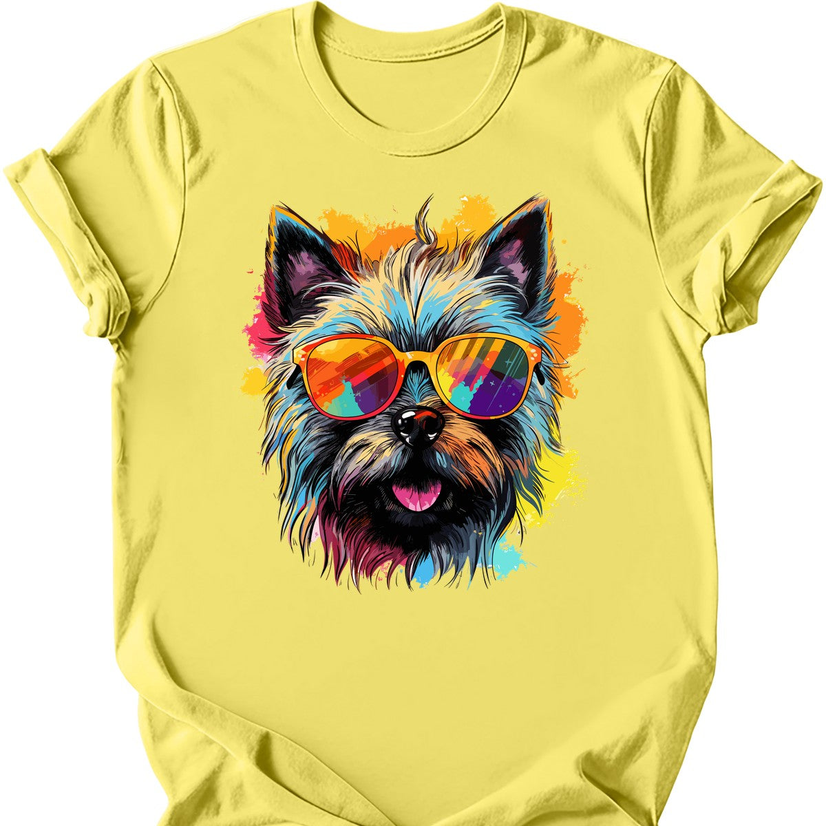 Cairn Terrier - Top Dog T-Shirt - Cornsilk
