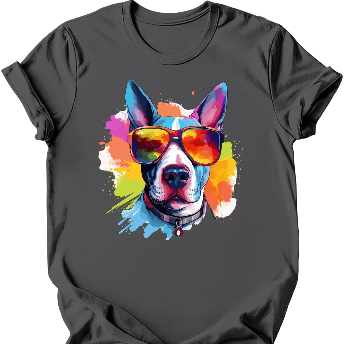 Bull Terrier - Top Dog T-Shirt - Charcoal