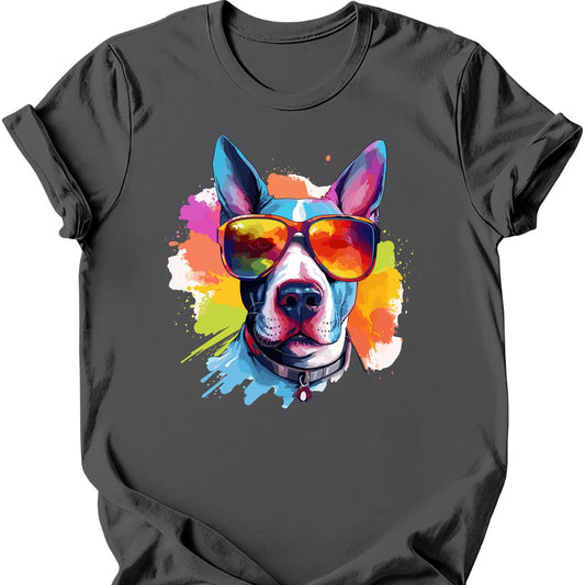 Bull Terrier - Top Dog T-Shirt - Charcoal