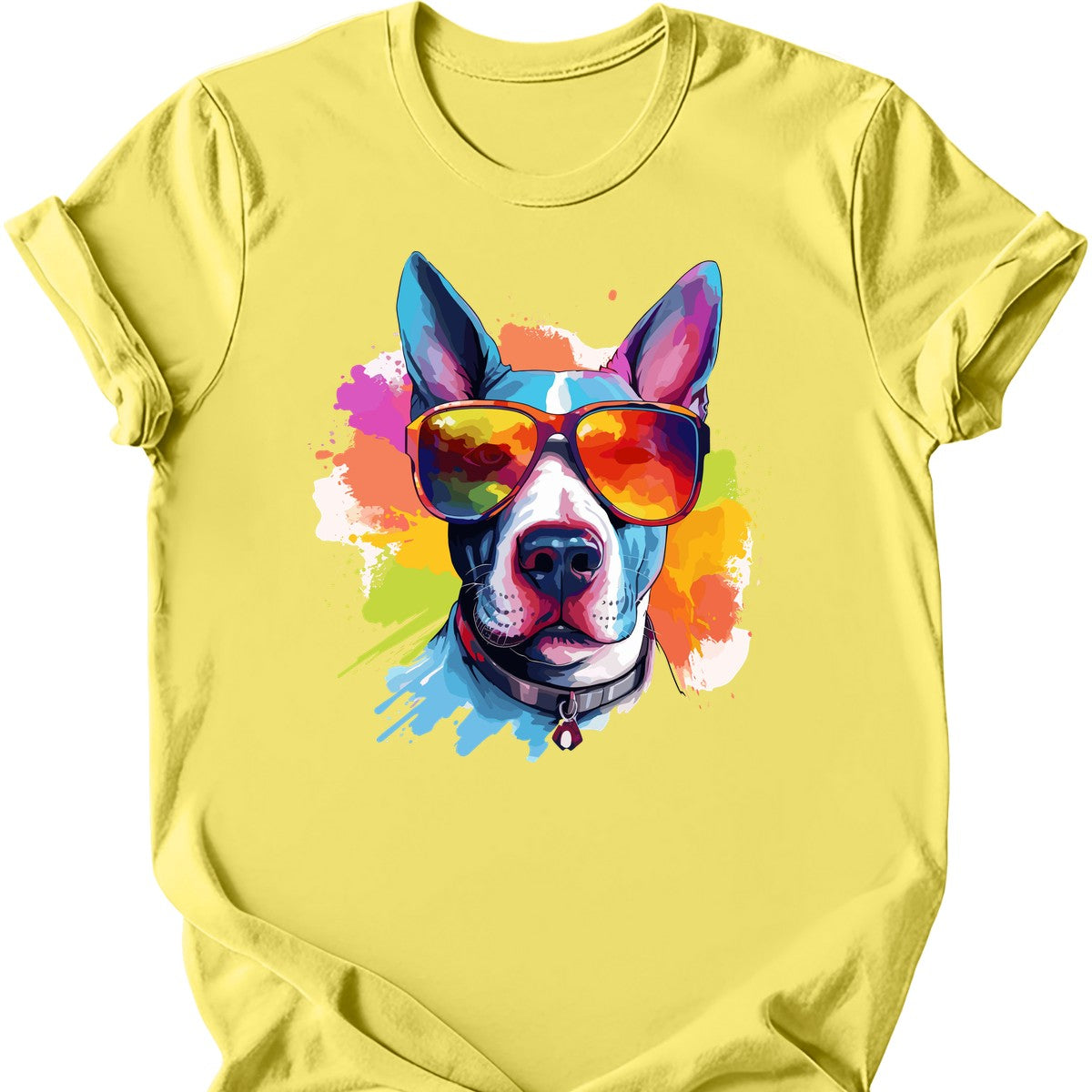 Bull Terrier - Top Dog T-Shirt - Cornsilk