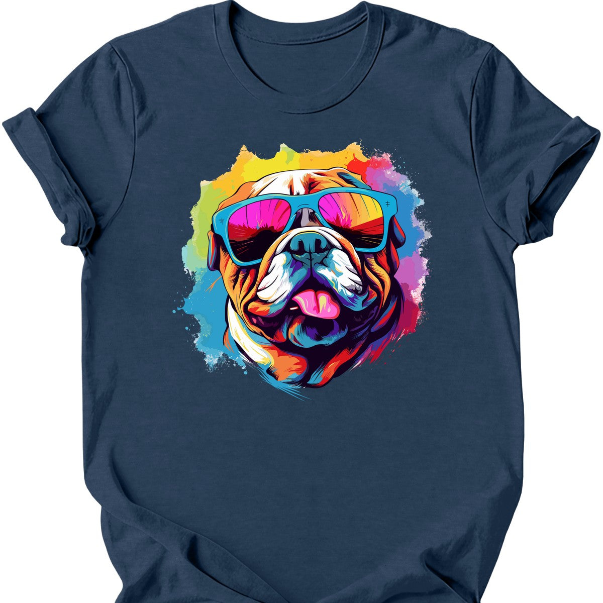 Bulldog - Top Dog T-Shirt - Heather Navy