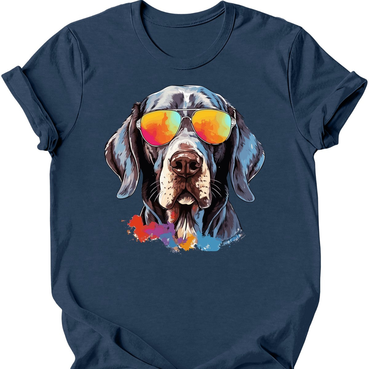 English Pointer - Top Dog T-Shirt - Heather Navy