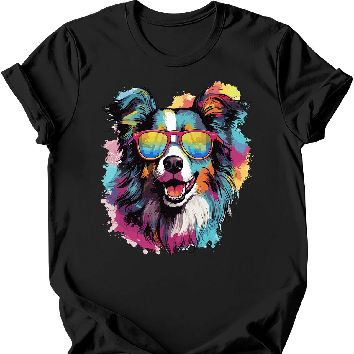 Collie - Top Dog T-Shirt - Black