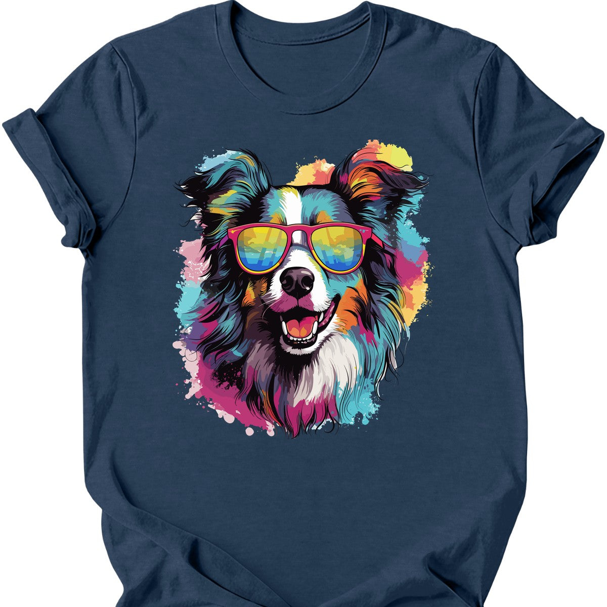 Collie - Top Dog T-Shirt - Heather Navy