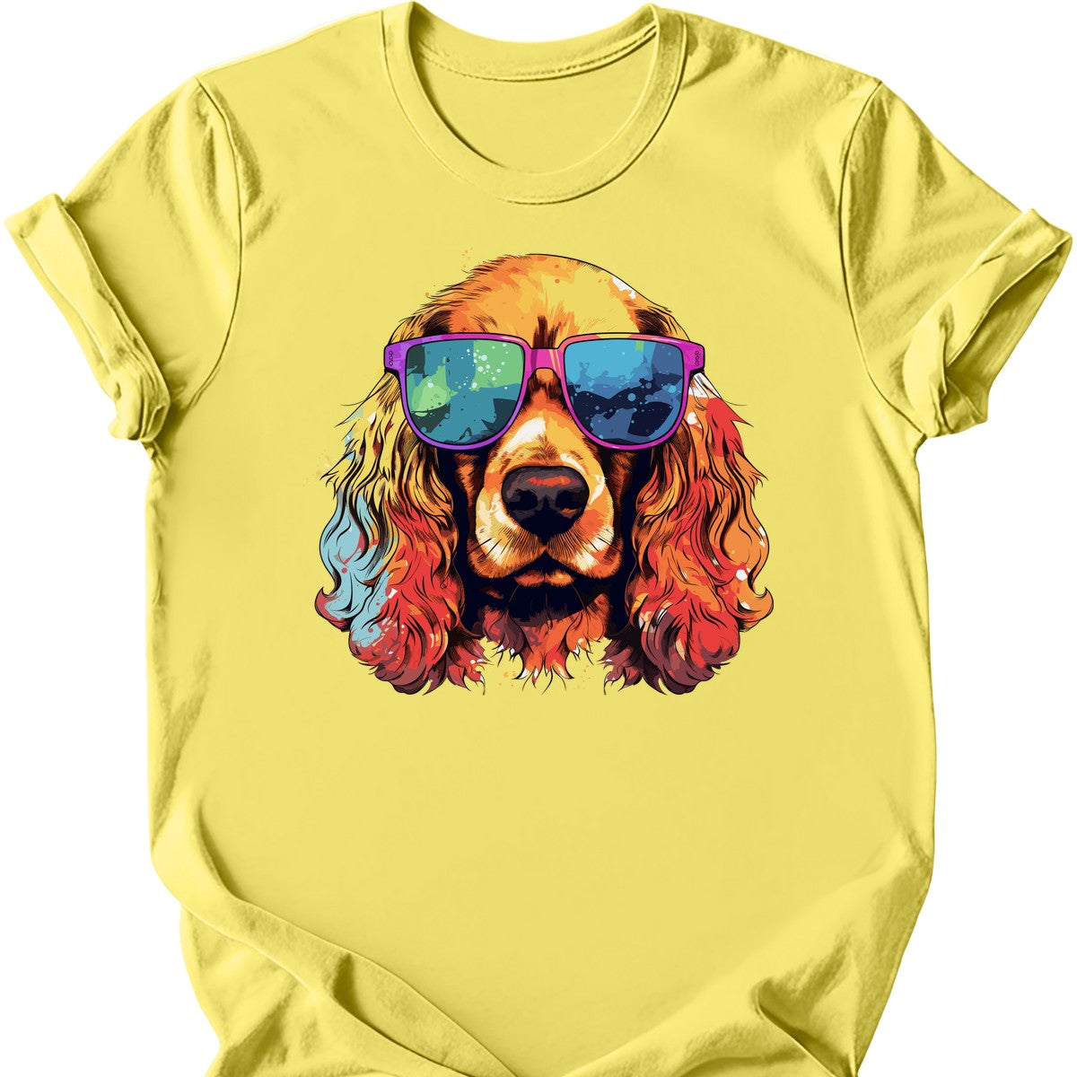 Cocker Spaniel - Top Dog T-Shirt - Cornsilk