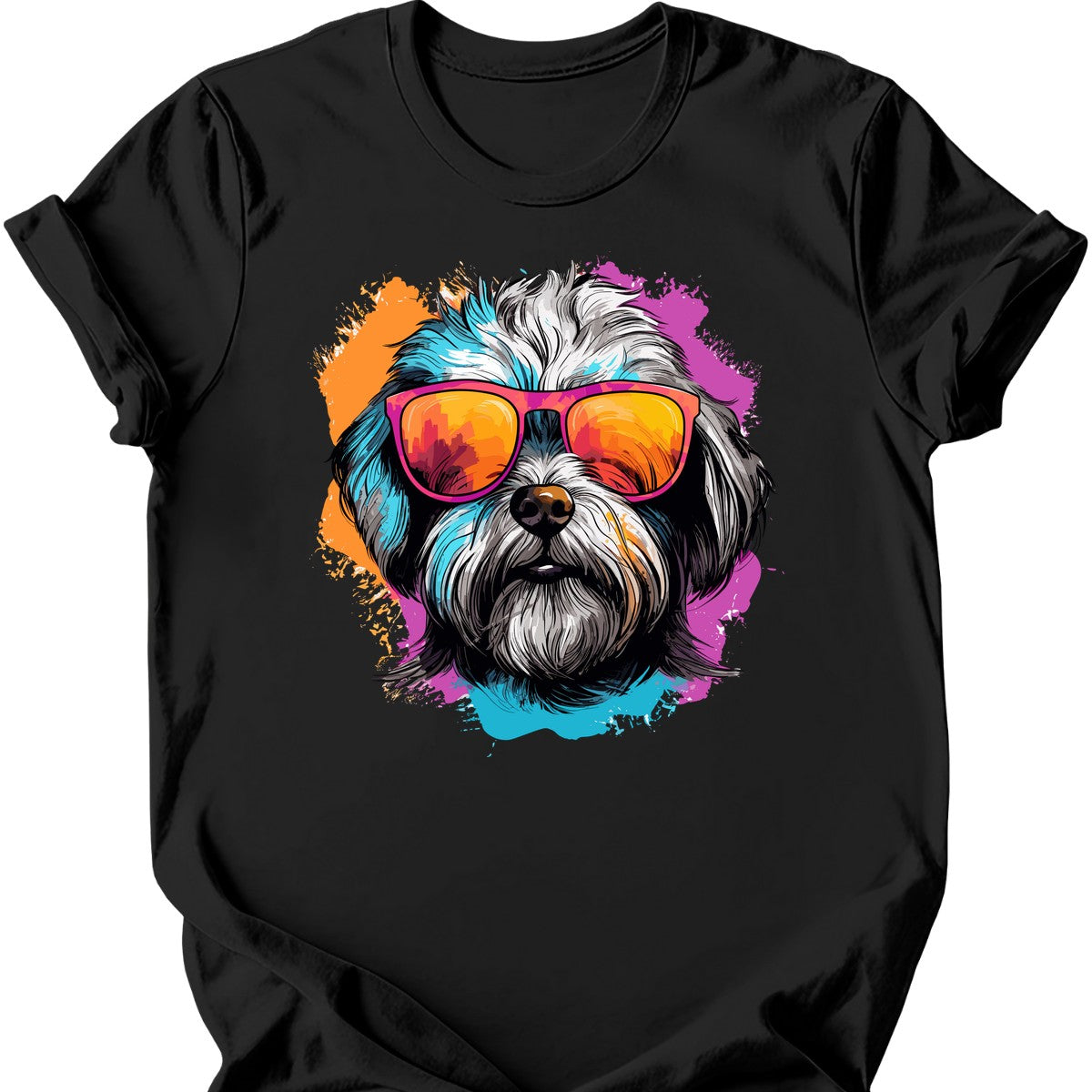 Dandie Dinmont Terrier - Top Dog T-Shirt - Black