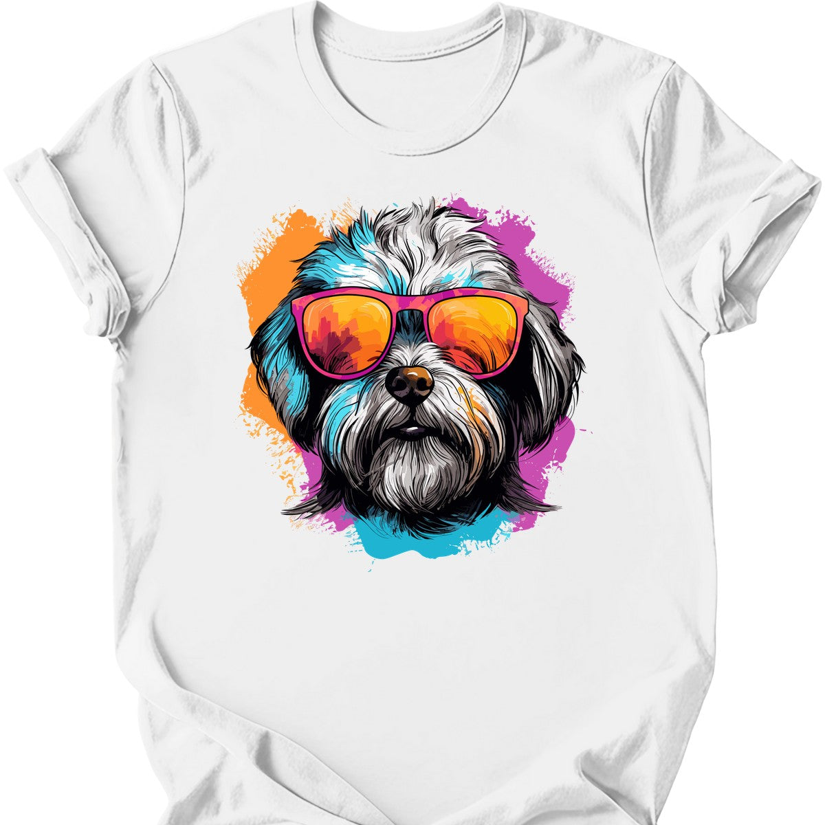 Dandie Dinmont Terrier - Top Dog T-Shirt - White