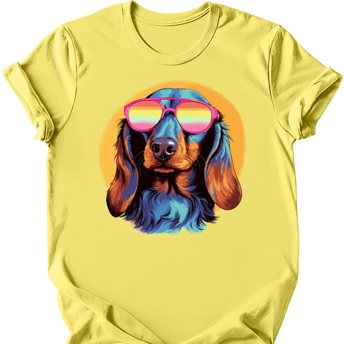 Dachshund - Top Dog T-Shirt - Cornsilk