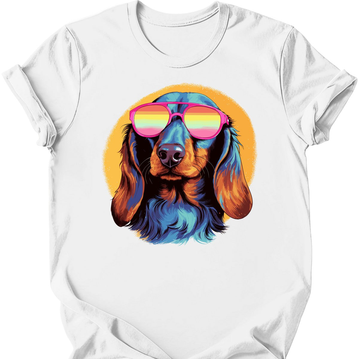 Dachshund - Top Dog T-Shirt - White