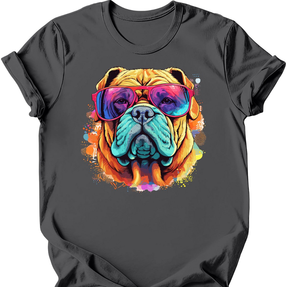 Chinese Shar Pei - Top Dog T-Shirt - Charcoal