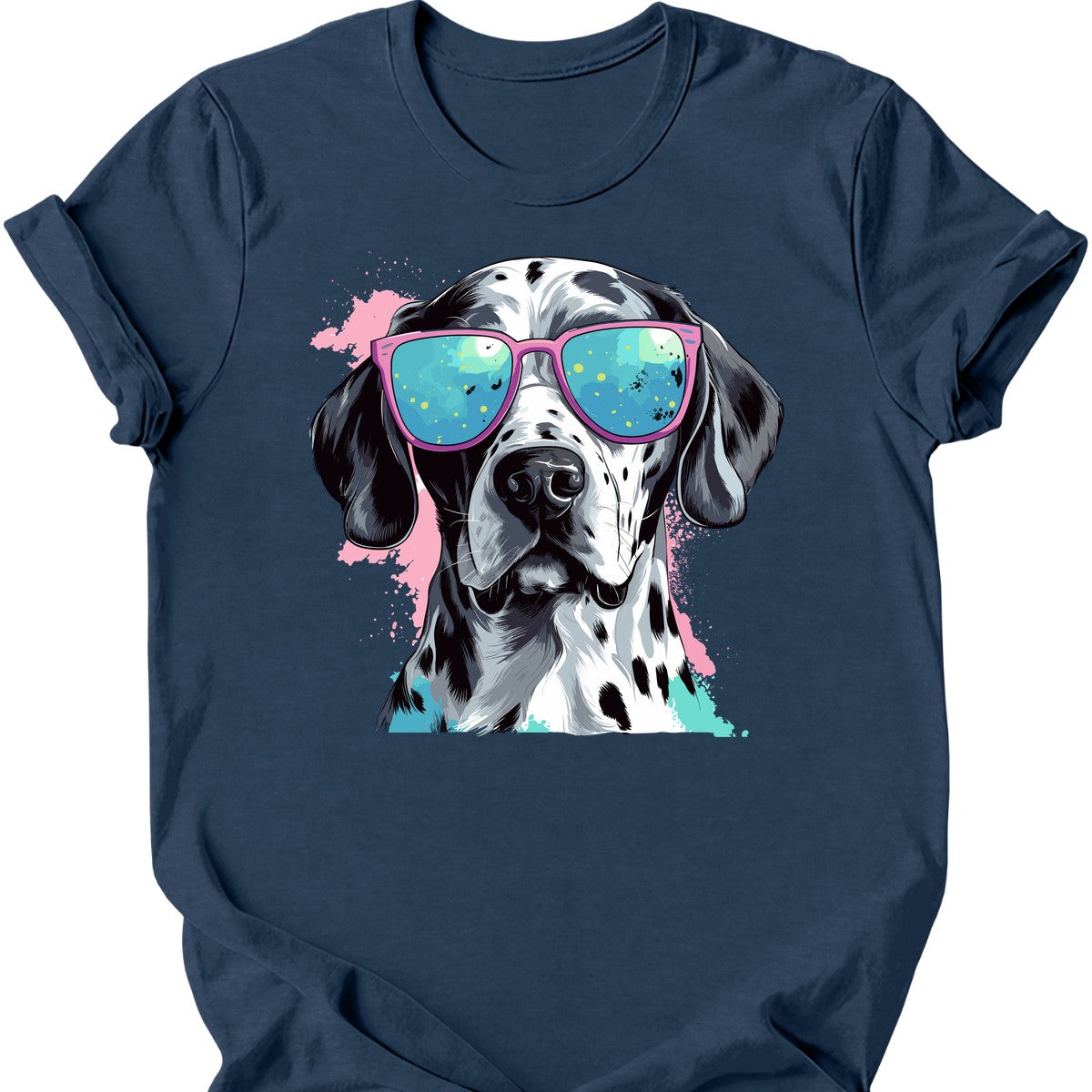 Dalmatian - Top Dog T-Shirt - Heather Navy