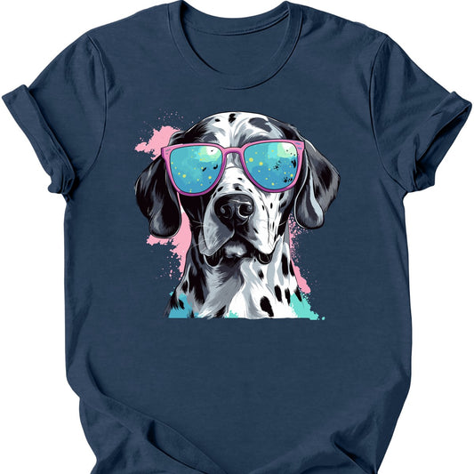 Dalmatian - Top Dog T-Shirt - Heather Navy