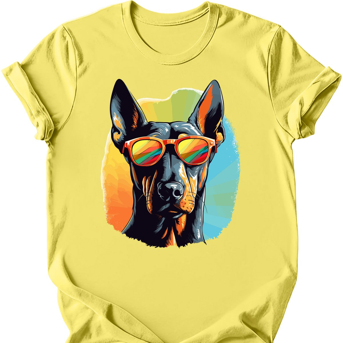 Doberman - Top Dog T-Shirt - Cornsilk