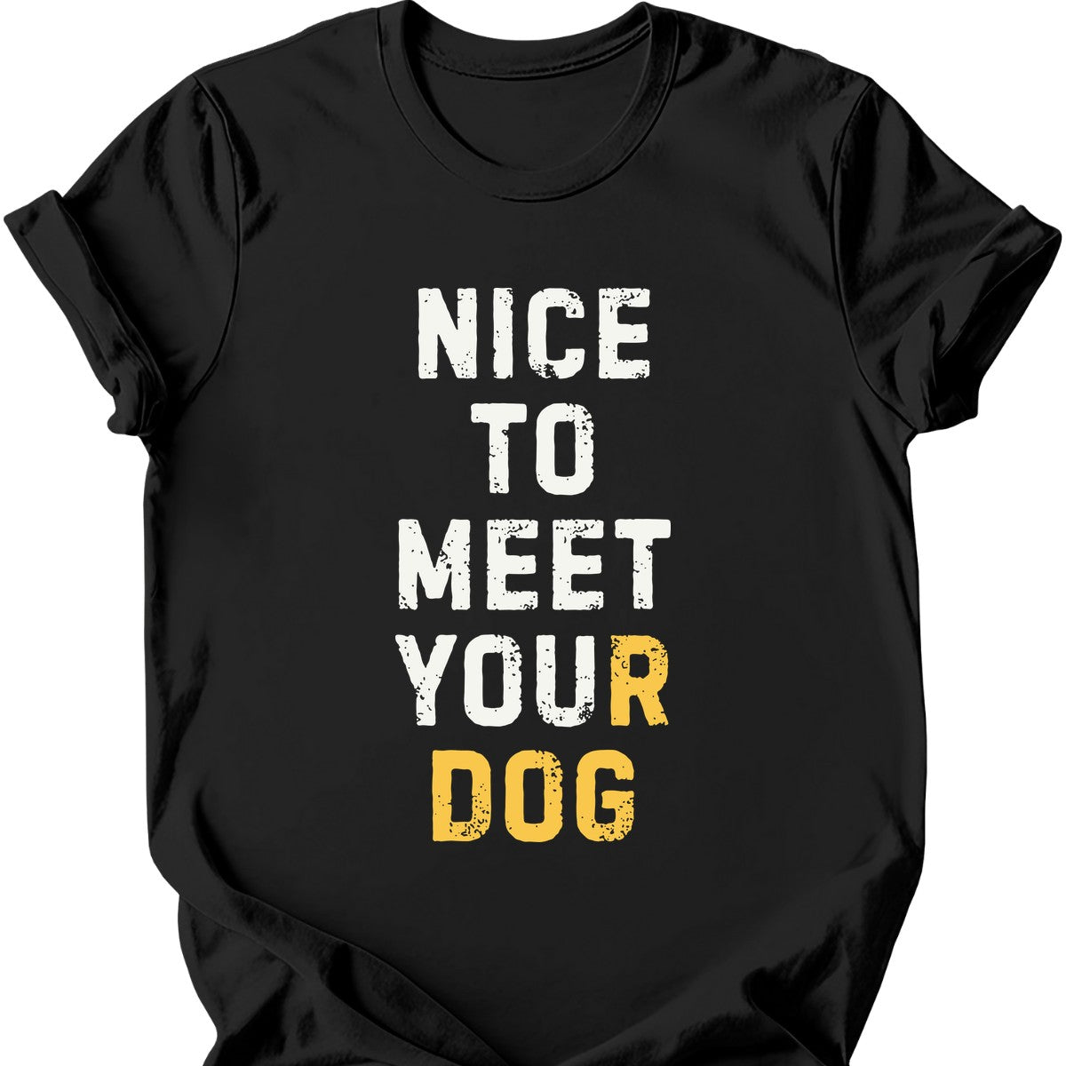 Nice To Meet You T-Shirt - Black - black-1746413395708