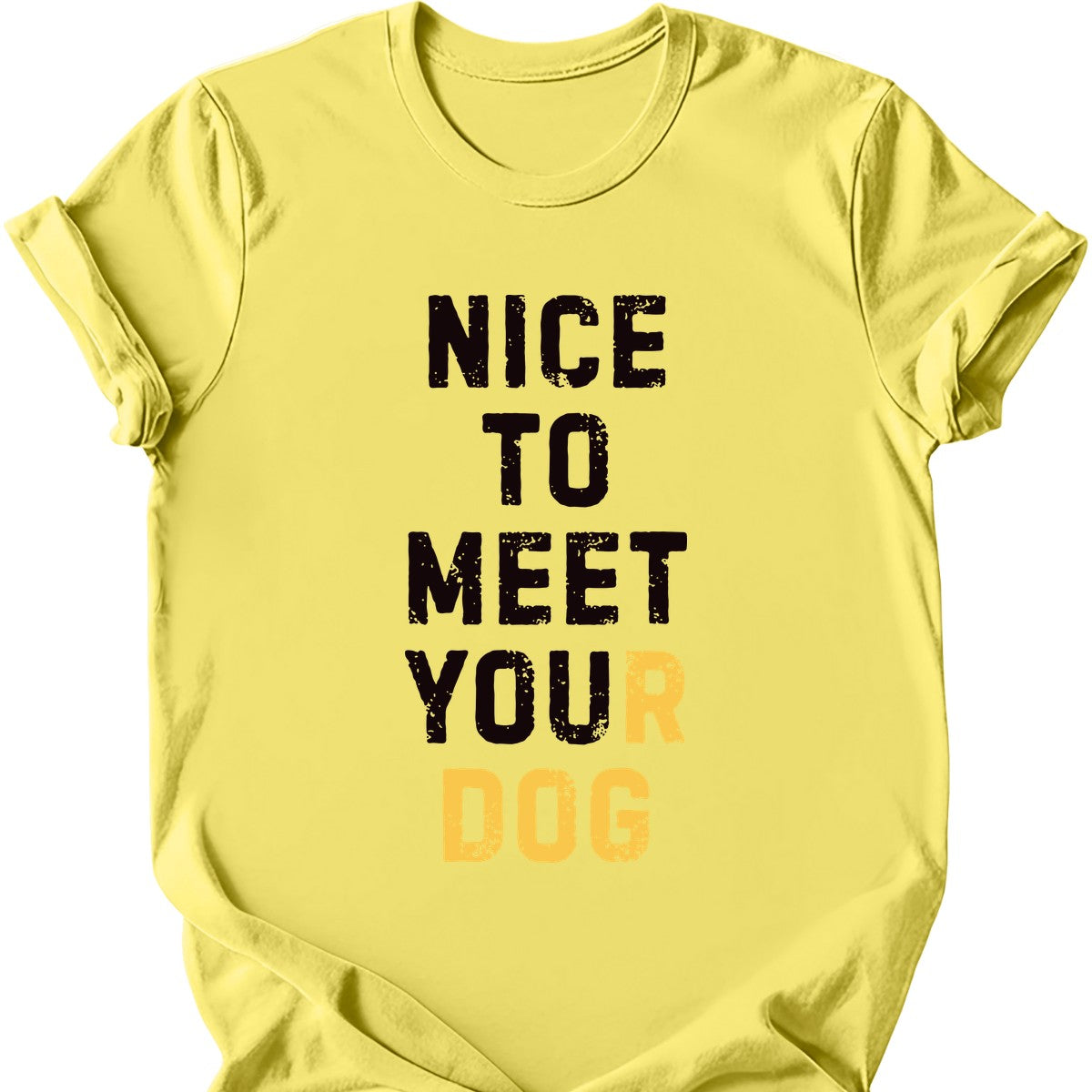 Nice To Meet You T-Shirt - Cornsilk - cornsilk-1746413409857