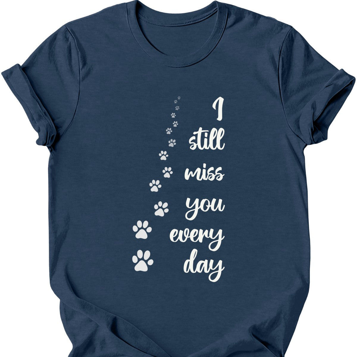 I Still Miss You T-Shirt - Heather Navy - heather navy-1746433676564