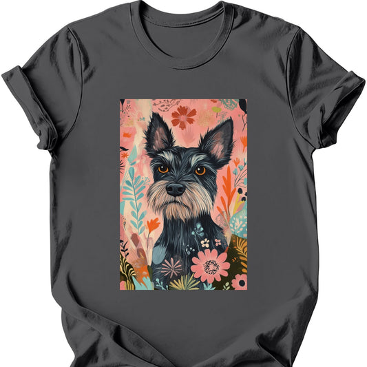 Paddledale Terrier - Boho Dog T-Shirt - Charcoal