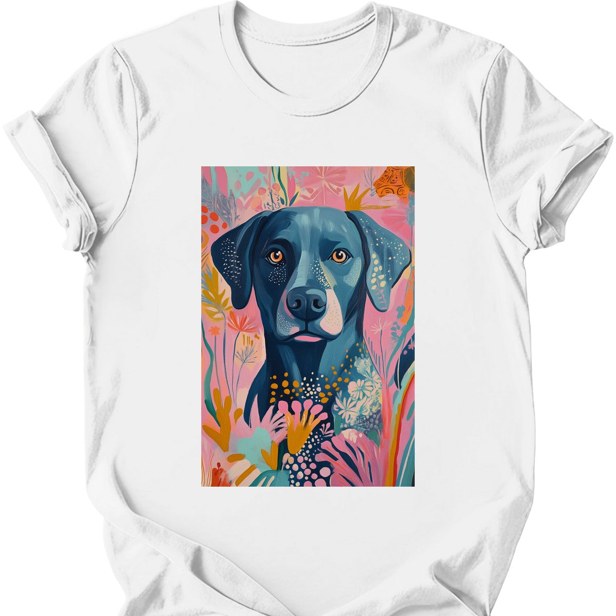 Labrador - Boho Dog T-Shirt - White