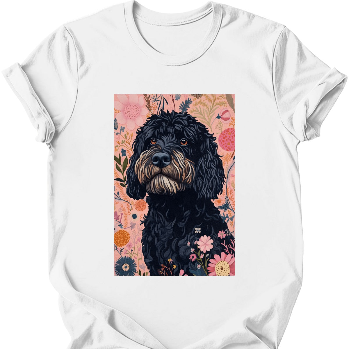 Portuguese Water Dog - Boho Dog T-Shirt - White
