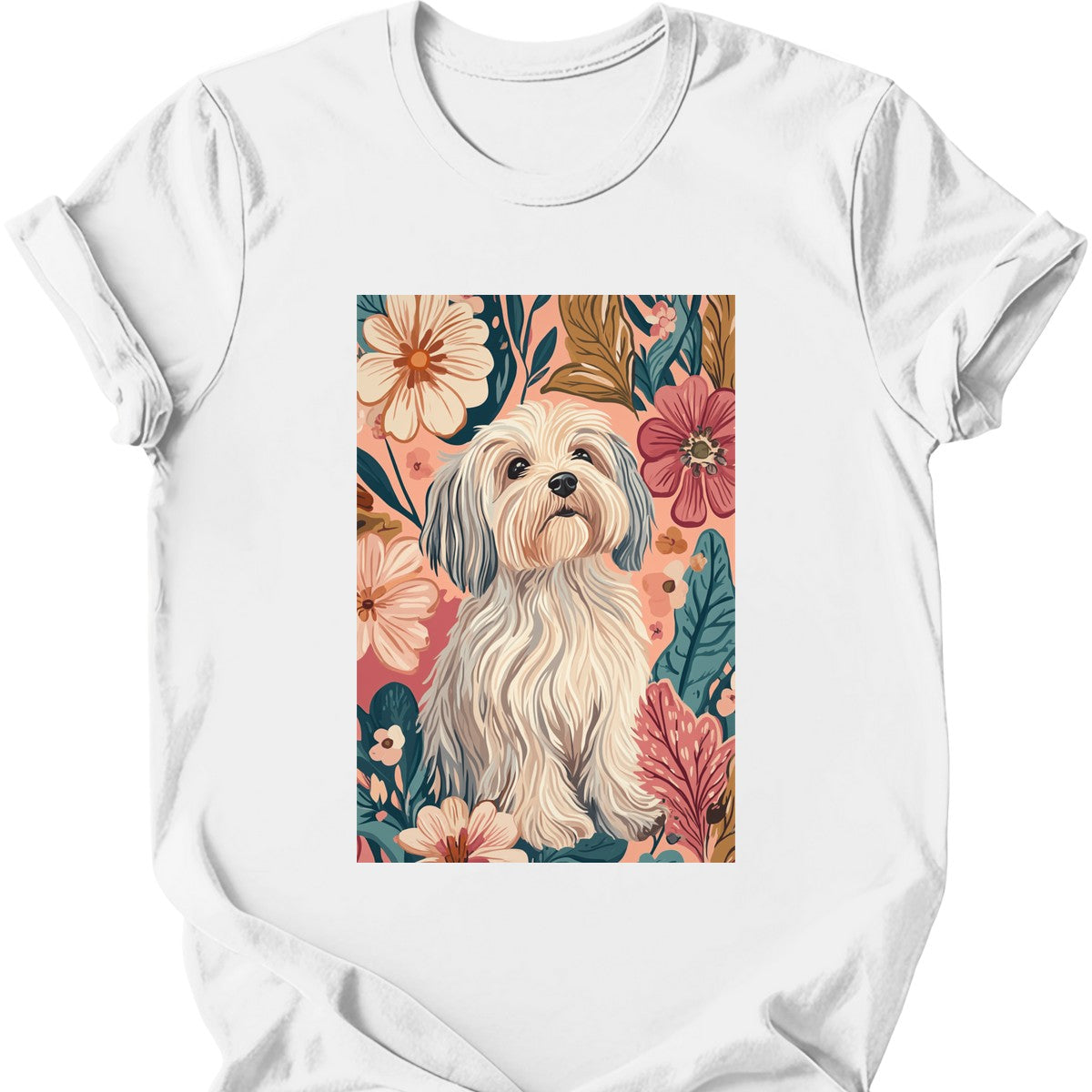 Havanese - Boho Dog T-Shirt - White