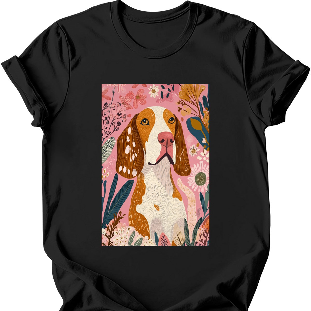 Bracco Italiano - Boho Dog T-Shirt - Black