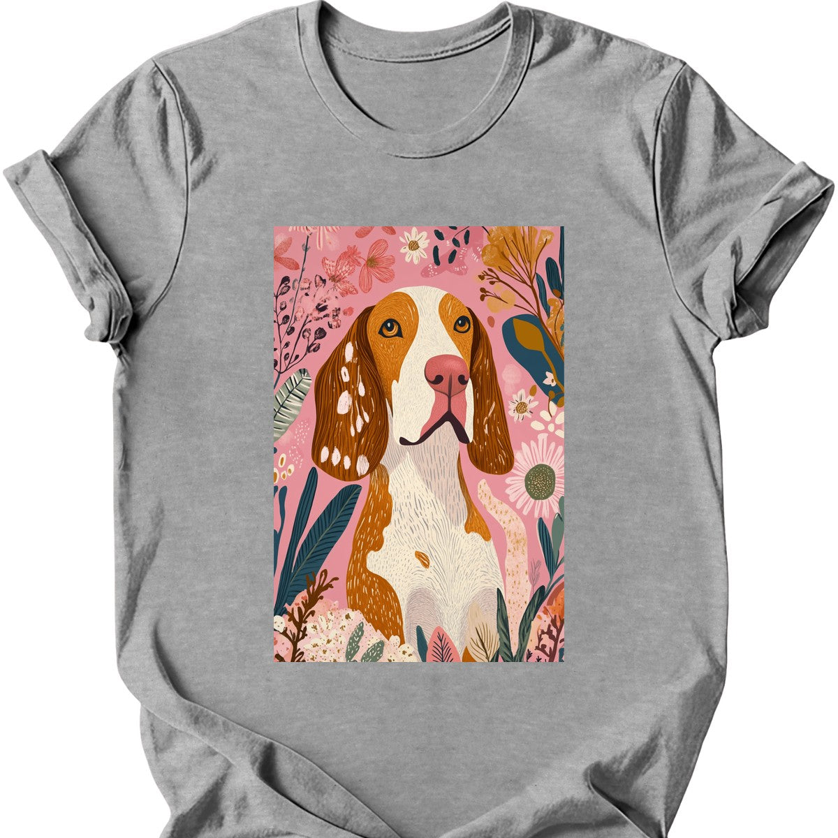 Bracco Italiano - Boho Dog T-Shirt - Sport Grey