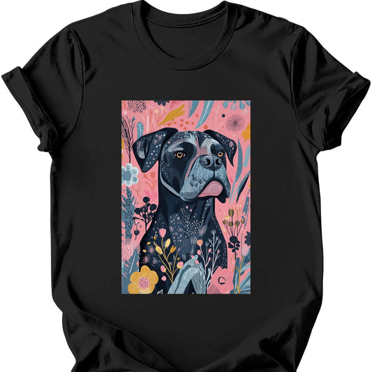 Cane Corso - Boho Dog T-Shirt - Black