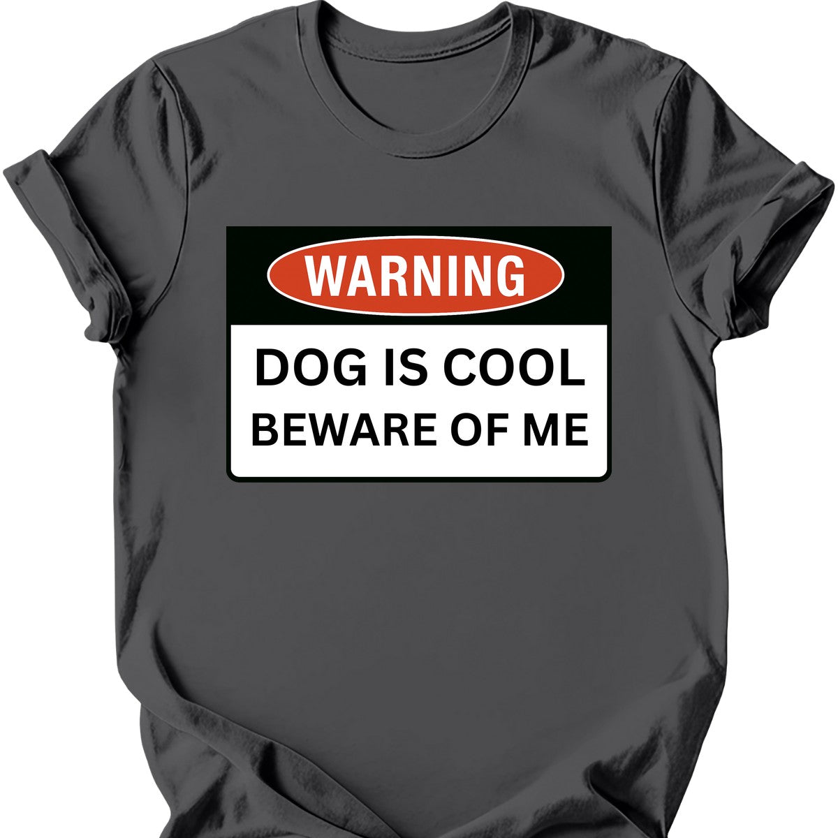 Warning T-Shirt - Charcoal